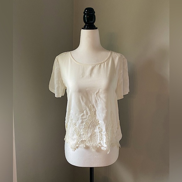 Garage Lace Detail Tee - Picture 1 of 6